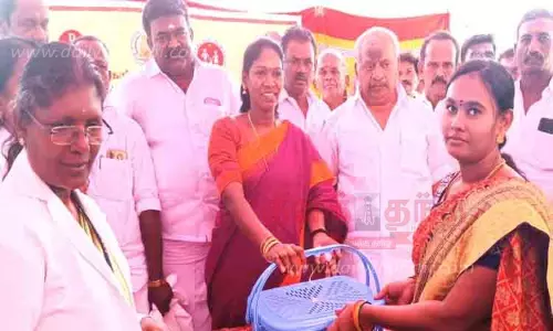 வருமுன் காப்போம் மருத்துவ முகாம் தமிழரசி எம்.எல்.ஏ. தொடங்கி வைத்தார்