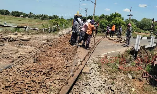தண்டவாள பராமரிப்பு பணிகள்