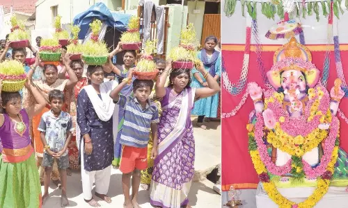 பெண்கள் ஒன்றாக நடத்தும் விநாயகர் சதுர்த்தி விழா பெண்கள் ஒன்றாக நடத்தும் விநாயகர் சதுர்த்தி விழா