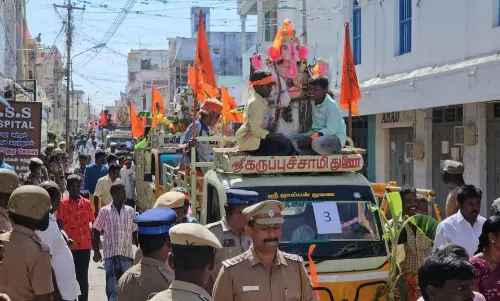 69 விநாயகர் சிலைகள் அமராவதி ஆற்றில் கரைப்பு