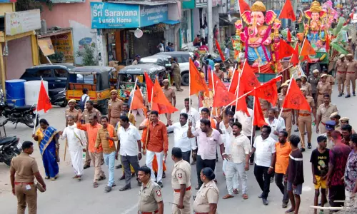 விநாயகர் சிலைகள் ஊர்வலம்