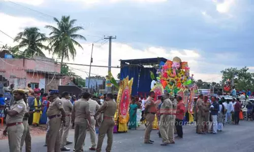கவுந்தப்பாடி, புஞ்சைபுளியம்பட்டி பகுதிகளில்  விநாயகர் சிலைகள் ஊர்வலத்துக்கு அனுமதி மறுப்பு