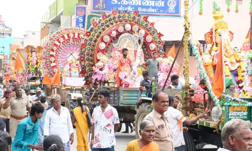 விநாயகர் சிலைகள் ஊர்வலம்