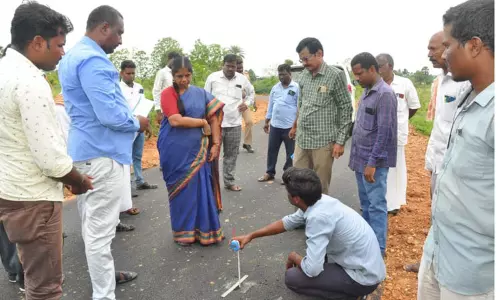 வளர்ச்சித் திட்ட பணிகளை கலெக்டர் ஆய்வு