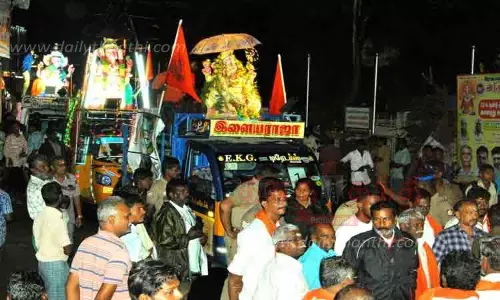 விநாயகர் சிலைகள் ஊர்வலம்