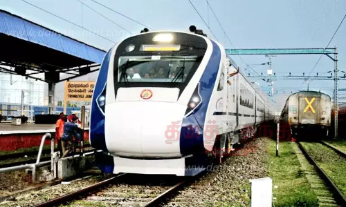 வந்தே பாரத் ரெயில் நெல்லை வந்தது