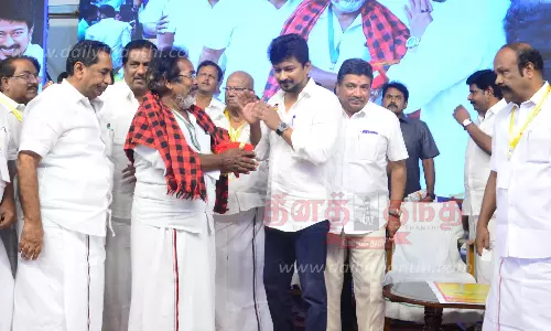 1½ ஆண்டுகளில் 30 லட்சம்மூத்த நிர்வாகிகளுக்கு பொற்கிழி- அமைச்சர் உதயநிதி ஸ்டாலின் பெருமிதம்