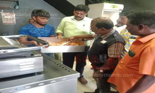 ஓட்டல்களில் அதிகாரிகள் சோதனை