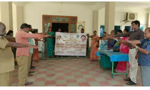 தூய்மை பணி குறித்து உறுதிமொழி ஏற்பு