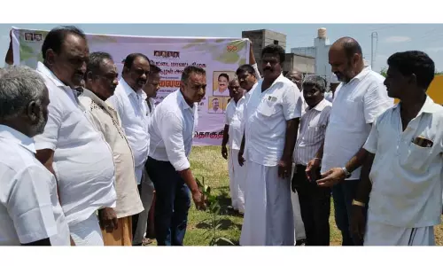 தி.மு.க. சுற்றுச்சூழல் அணி சார்பில் மரக்கன்று நடும் விழா