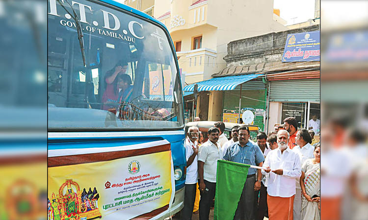 புரட்டாசி மாதத்தையொட்டி வைணவ கோவில்களுக்கு சுற்றுலா திட்டம் - அமைச்சர் சேகர்பாபு தொடங்கி வைத்தார்