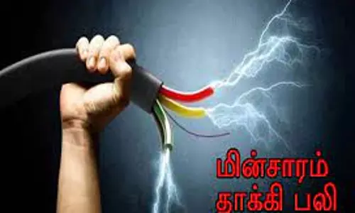 மாட்டுக்கு புல் அறுத்தபோது மின்சாரம் தாக்கி பிளஸ்-1 மாணவன் பலி மாட்டுக்கு புல் அறுத்தபோது மின்சாரம் தாக்கி பிளஸ்-1 மாணவன் பலி