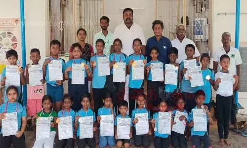 உலக யோகா போட்டிக்கு தேர்வானவர்களுக்கு ராஜா எம்.எல்.ஏ. வாழ்த்து