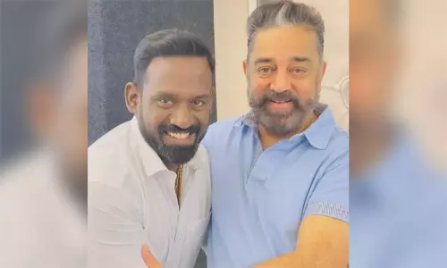 குடும்பத்துடன் கமல்ஹாசனை சந்தித்த ரோபோ சங்கர்- வைரலாகும் புகைப்படம்