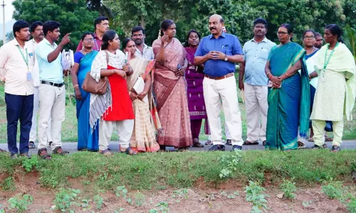 விவசாய நிலங்களை மாவட்ட கண்காணிப்பு அலுவலர் ஆய்வு