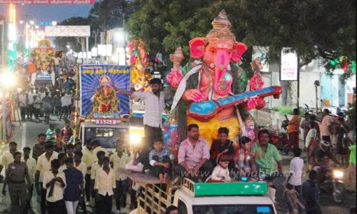 நெல்லையில் 120 விநாயகர் சிலைகள் ஊர்வலம்