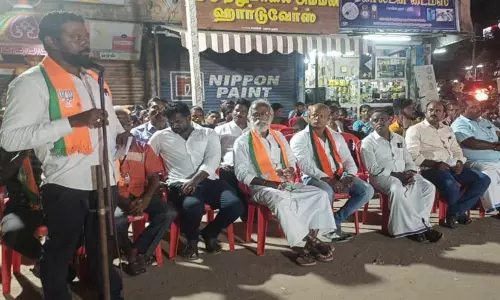 பாரதிய ஜனதா கட்சி சார்பில்தெருமுனை பிரசார கூட்டம்