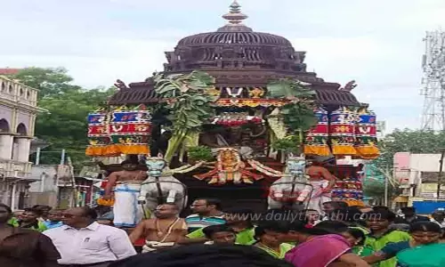 ஸ்ரீவில்லிபுத்தூரில் செப்பு தேரோட்டம்