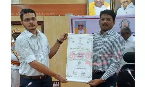 திருவண்ணாமலை மாவட்டம் இந்திய அளவில் 2-ம் இடம் பிடித்து சாதனை