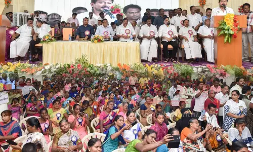 சென்னைக்கு அடுத்த படியாகசேலத்தில் 5.17 லட்சம் பேருக்கு  மகளிர் உரிமைத்தொகைஅமைச்சர் உதயநிதி ஸ்டாலின் பேச்சு