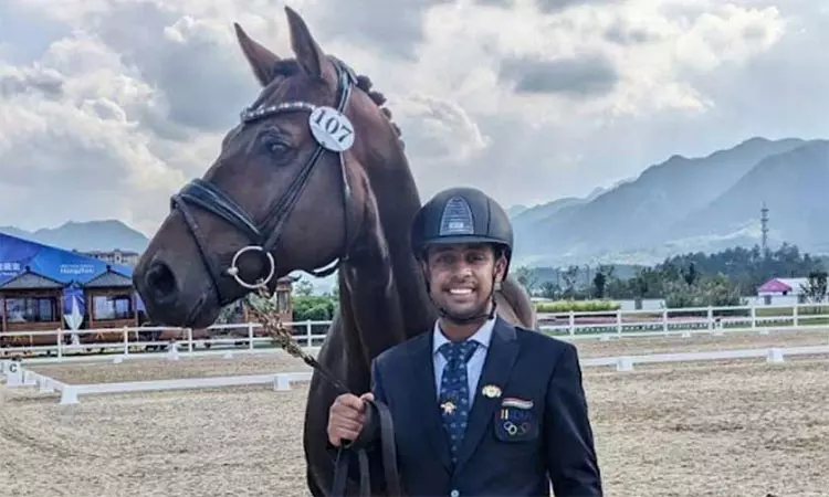 குதிரையேற்றம் போட்டியில் இந்தியாவுக்கு வெண்கல பதக்கம் குதிரையேற்றம் போட்டியில் இந்தியாவுக்கு வெண்கல பதக்கம்