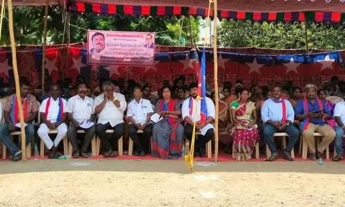 அயோத்தியாப்பட்டணத்தில்விடுதலை சிறுத்தைகள் கட்சி உண்ணாவிரத போராட்டம்