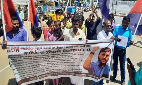 ரெயில் மறியல் முயற்சி; ஆதித்தமிழர் கட்சியினர் கைது