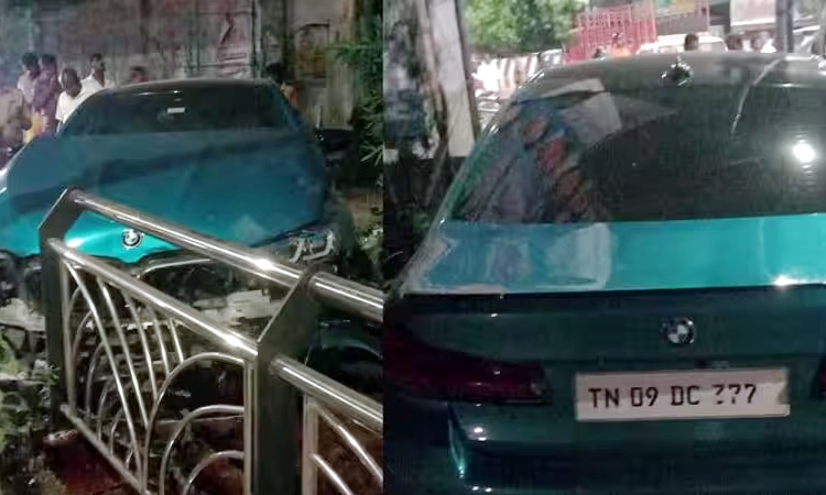 சென்னை அண்ணாசாலையில் சொகுசு கார் மோதி 3 பேர் காயம் - போலீசார் விசாரணை