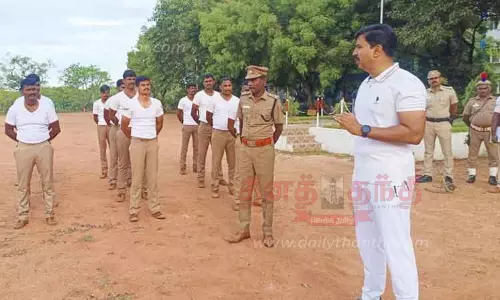 தூத்துக்குடியில் கவாத்து பயிற்சி