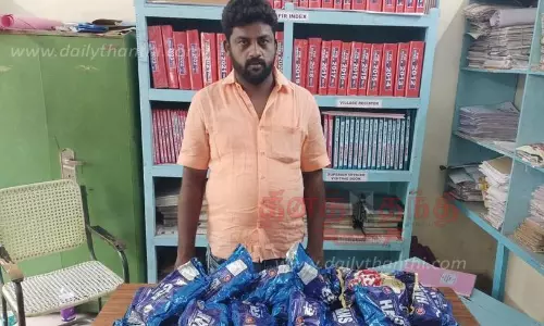 புகையிலை பொருட்கள் விற்றவர் கைது