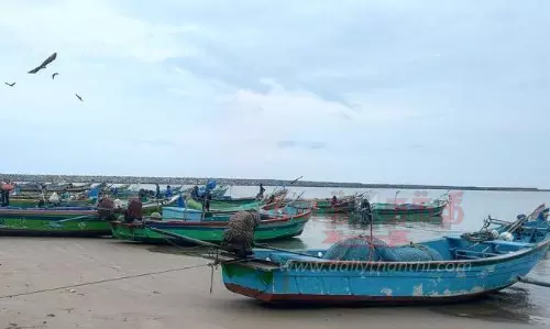 மீனவர்கள் கடலுக்கு செல்லவில்லை மீனவர்கள் கடலுக்கு செல்லவில்லை