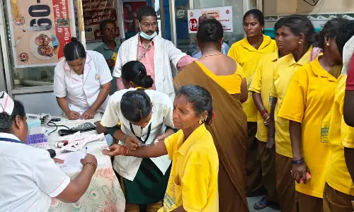 தூய்மை பணியாளர்களுக்கு மருத்துவ முகாம்