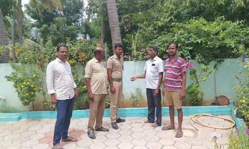 பேரூராட்சி ஊழியர் வீட்டில் புகுந்தது கரடியா?