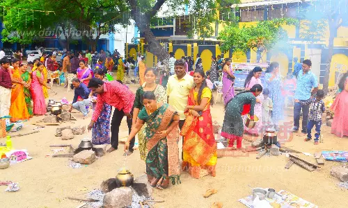 புதூர் லூர்து அன்னை ஆலயத்தில் பொங்கல் விழா