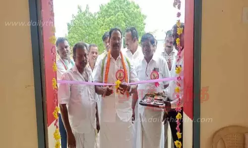 ரூ.10 லட்சத்தில் புதிய பல்நோக்கு கட்டிடம்; எம்.எல்.ஏ. திறந்து வைத்தார்