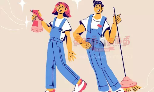 ஆரணி நீதிமன்ற வளாகத்தில் தூய்மை சேவை பணி