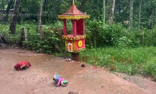 இசக்கியம்மன் சிலையை உடைத்த தொழிலாளி கைது