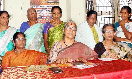 பா.ஜனதா ஆட்சியில் பெண்களுக்கு எதிரான வன்கொடுமைகள் அதிகம்; இந்திய மாதர் தேசிய சம்மேளன பொதுச்செயலாளர் ஆனிராஜா குற்றச்சாட்டு பா.ஜனதா ஆட்சியில் பெண்களுக்கு எதிரான வன்கொடுமைகள் அதிகம்; இந்திய மாதர் தேசிய சம்மேளன பொதுச்செயலாளர் ஆனிராஜா குற்றச்சாட்டு