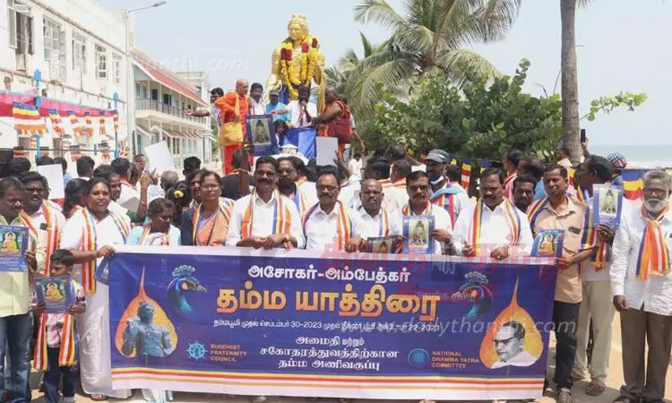 அசோகர் சிலை யாத்திரைக்கு வரவேற்பு அசோகர் சிலை யாத்திரைக்கு வரவேற்பு