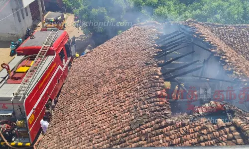 வீட்டில் திடீர் தீ விபத்து