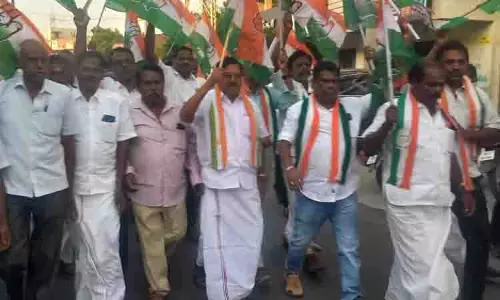 பா.ஜ.க.வை கண்டித்து காங்கிரசார் ஆர்ப்பாட்டம்