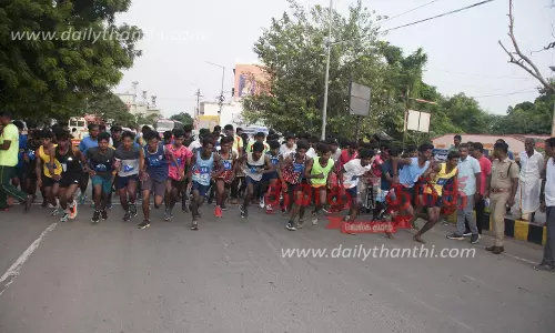 திருவண்ணாமலையில் பேரறிஞர் அண்ணா நெடுந்தூரஓட்டப் போட்டிகள்