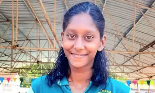 தமிழக நீச்சல் அணிக்கு திருப்பூர் அரசு பள்ளி மாணவி தேர்வு