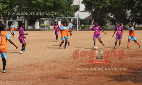 கொங்கு கலை அறிவியல் கல்லூரியில் பள்ளிக்கூடங்களுக்கு இடையேயான மாநில விளையாட்டு போட்டி; 136 அணிகள் பங்கேற்பு