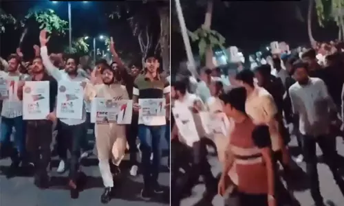 பாலஸ்தீனத்துக்கு ஆதரவாக பேரணி.. அலிகார் முஸ்லிம் பல்கலைக்கழக வளாகத்தில் பரபரப்பு