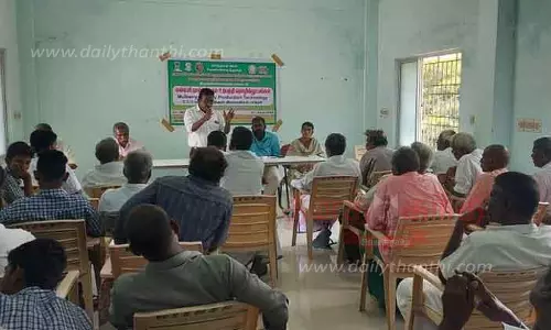 விவசாயிகளுக்கு மல்பெரி நடவு தொழில்நுட்ப பயிற்சி