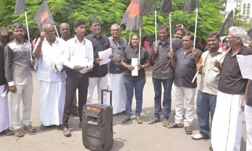 திராவிடர் கழகத்தினர் கண்டன ஆர்ப்பாட்டம்