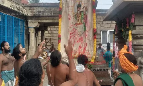 சிவந்தியப்பர் கோவிலில் ஐப்பசி விசு திருவிழா கொடியேற்றம்