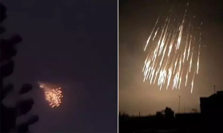 காசா மீது வெள்ளை பாஸ்பரஸ் குண்டுகளை வீசியதா இஸ்ரேல்..? பீதியை கிளப்பும் வீடியோ காசா மீது வெள்ளை பாஸ்பரஸ் குண்டுகளை வீசியதா இஸ்ரேல்..? பீதியை கிளப்பும் வீடியோ