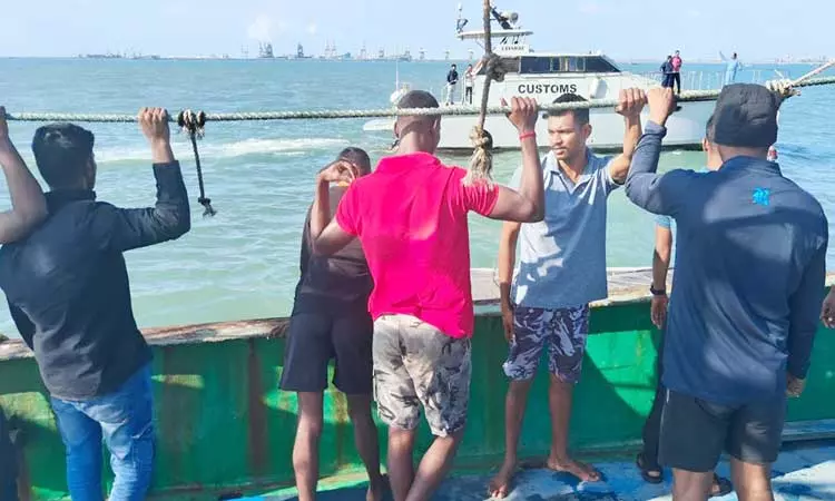 தூத்துக்குடியில் கடலோர காவல்படையினர் நடத்திய பாதுகாப்பு ஒத்திகையில் பயங்கரவாதி போல் ஊடுருவ முயன்ற 11 பேர் கைது செய்யப்பட்டனர். தூத்துக்குடியில் கடலோர காவல்படையினர் நடத்திய பாதுகாப்பு ஒத்திகையில் பயங்கரவாதி போல் ஊடுருவ முயன்ற 11 பேர் கைது செய்யப்பட்டனர்.